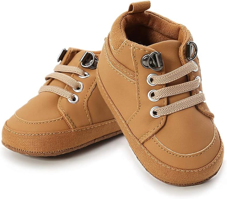 Amazon.com | RVROVIC Baby Boys Girls Anti-Slip Sneakers Soft Ankle Boots Toddler First Walkers Ne... | Amazon (US)