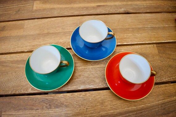 Set of three Richard Ginori teacups  demitasse  little  | Etsy | Etsy (US)