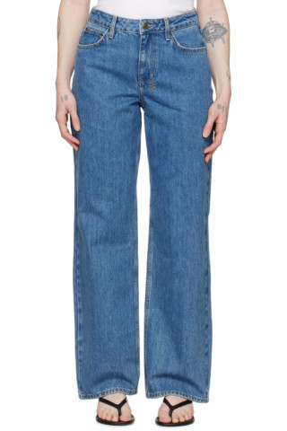 Indigo Low Rider Heritage Jeans | SSENSE