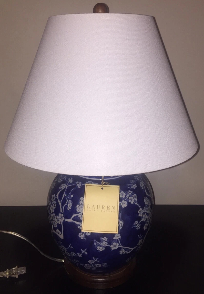 Ralph Lauren Large Navy Blue Mandarin Floral Ginger Asian Lamp New  | eBay | eBay US