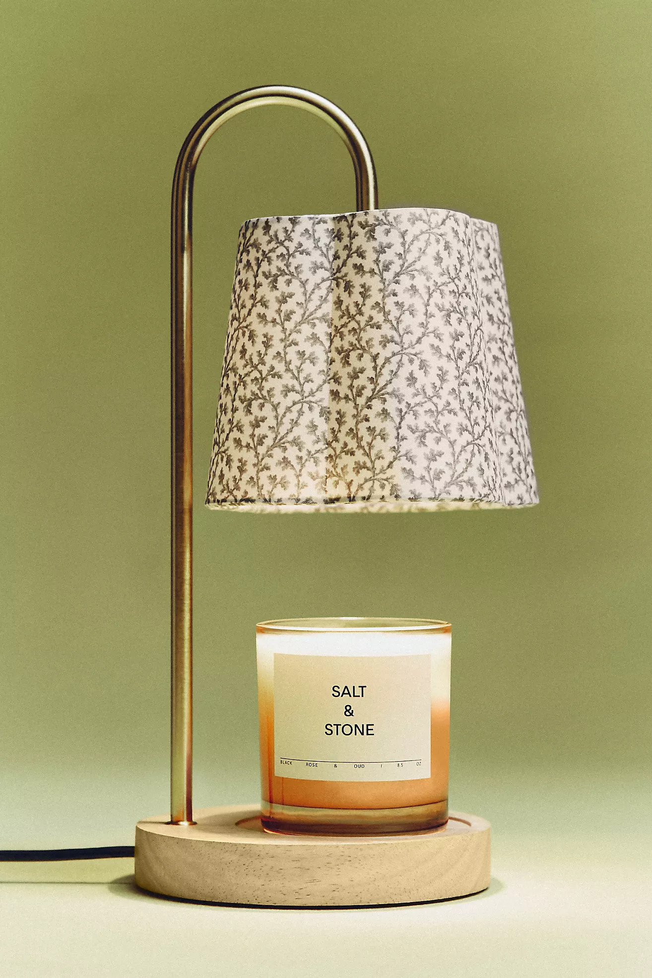 SALT & STONE Floral Black Rose & Oud Candle | Anthropologie (US)