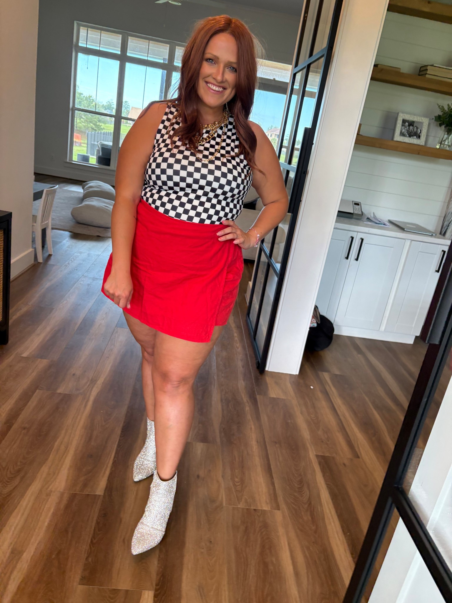 Date night for check! 
Skort-XL
Bodysuit-2X

#LTKStyleTip #LTKMidsize #LTKPlusSize