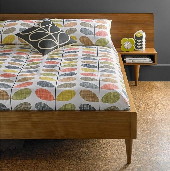 ORLA KIELY SCRIBBLE STEM ORANGE YELLOW 100% COTTON 200TC USA TWIN (135CM X 200CM - UK SINGLE) DUVET  | Amazon (US)