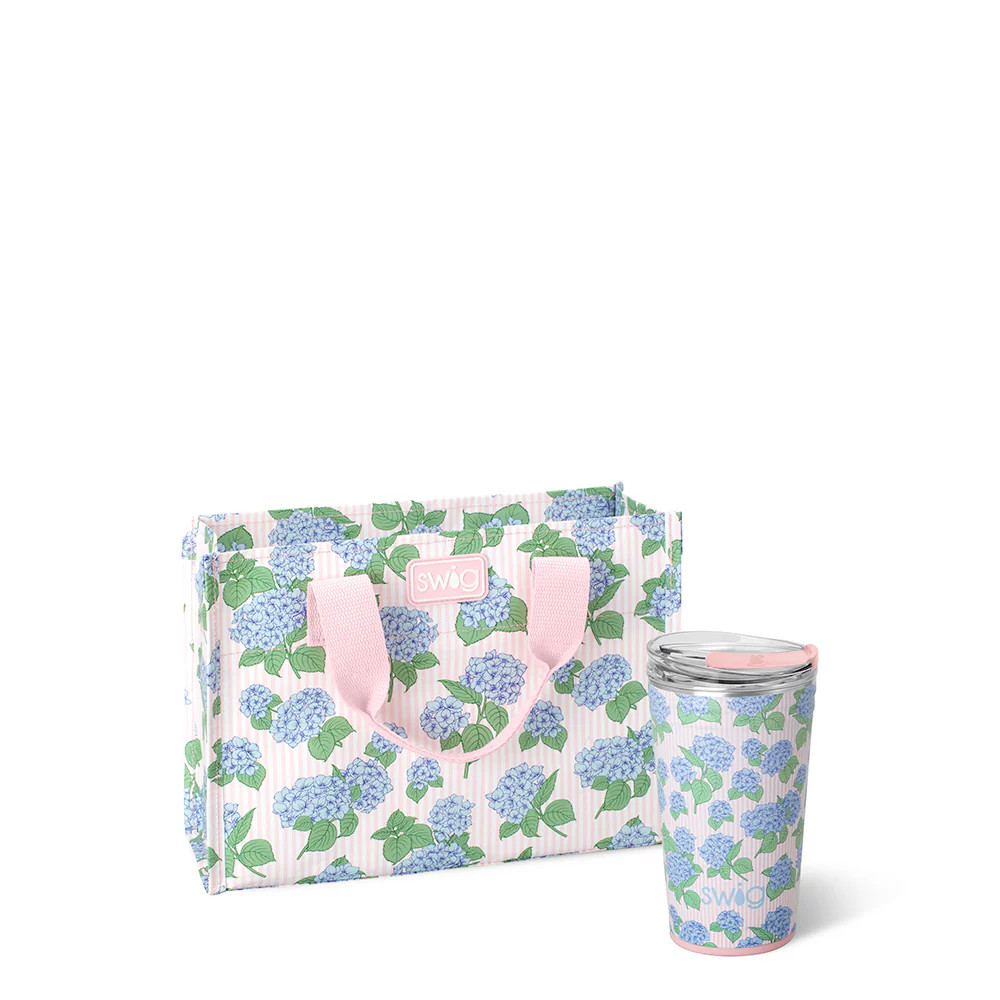 Hydrangeas Party Cup Gift Set | Swig Life