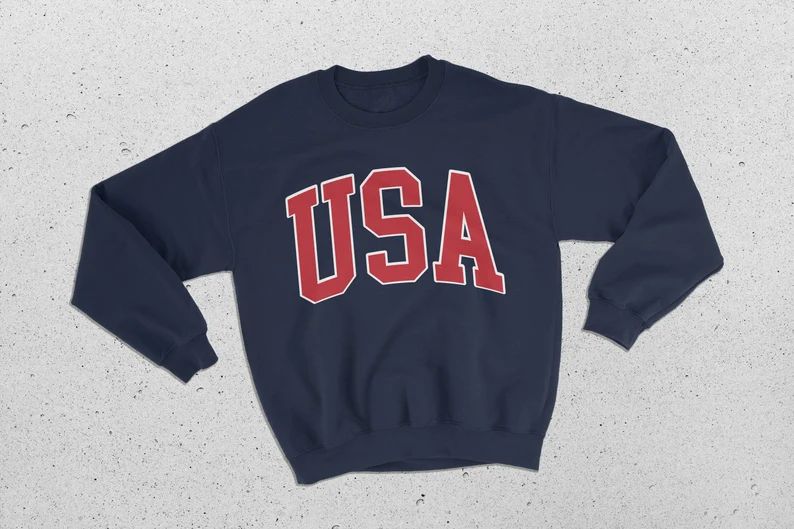 USA College Classic Crewneck Sweatshirt the Heritage | Etsy | Etsy (US)