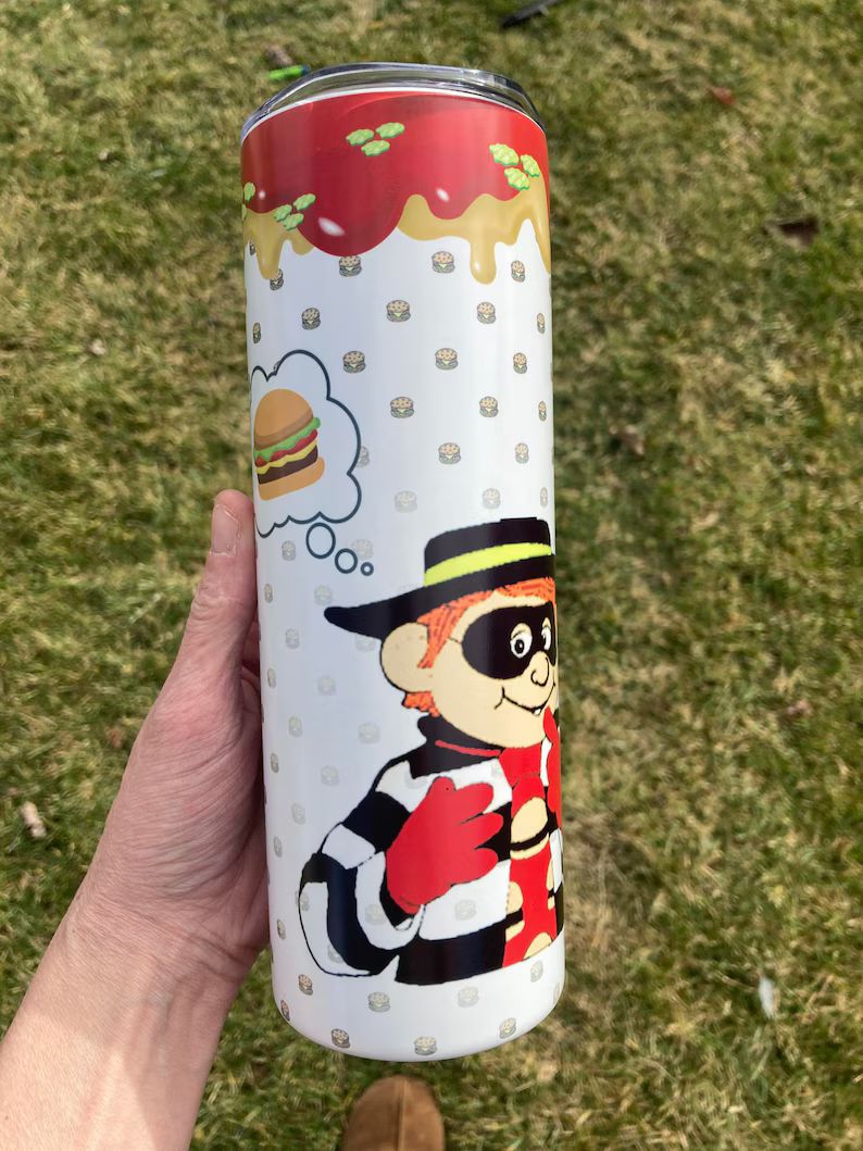 Hamburglar Tumbler, Hamburger Tumbler, Retro Tumbler - Etsy | Etsy (US)