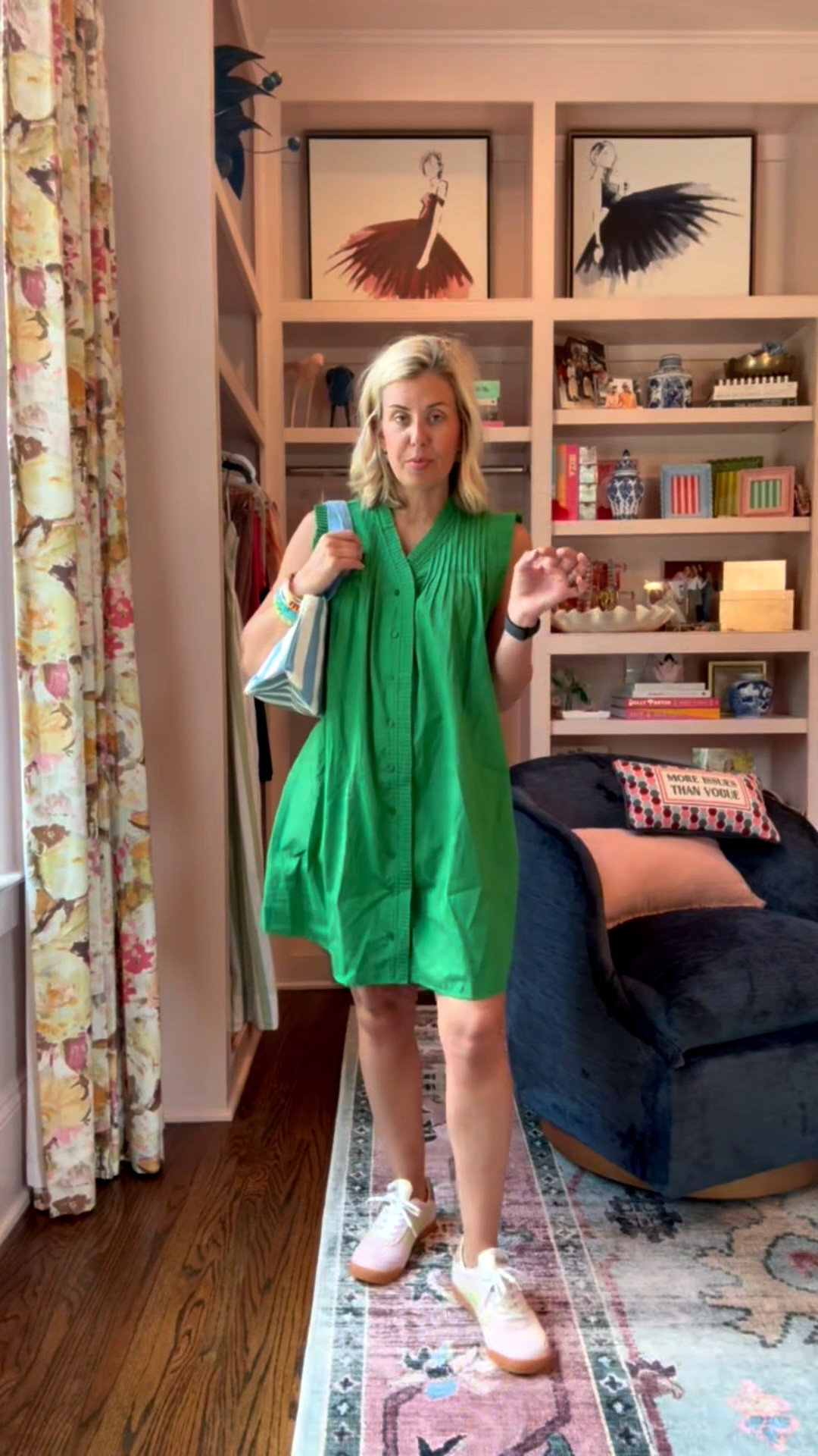Pink, blue and green always!! The pleat detail is so cute and I love the flow. I’m in xs dress & 8 sneaker. 

*code Catherine20 at Allie + Bess

#LTKdayinmylife #LTKootd #LTKmomlife