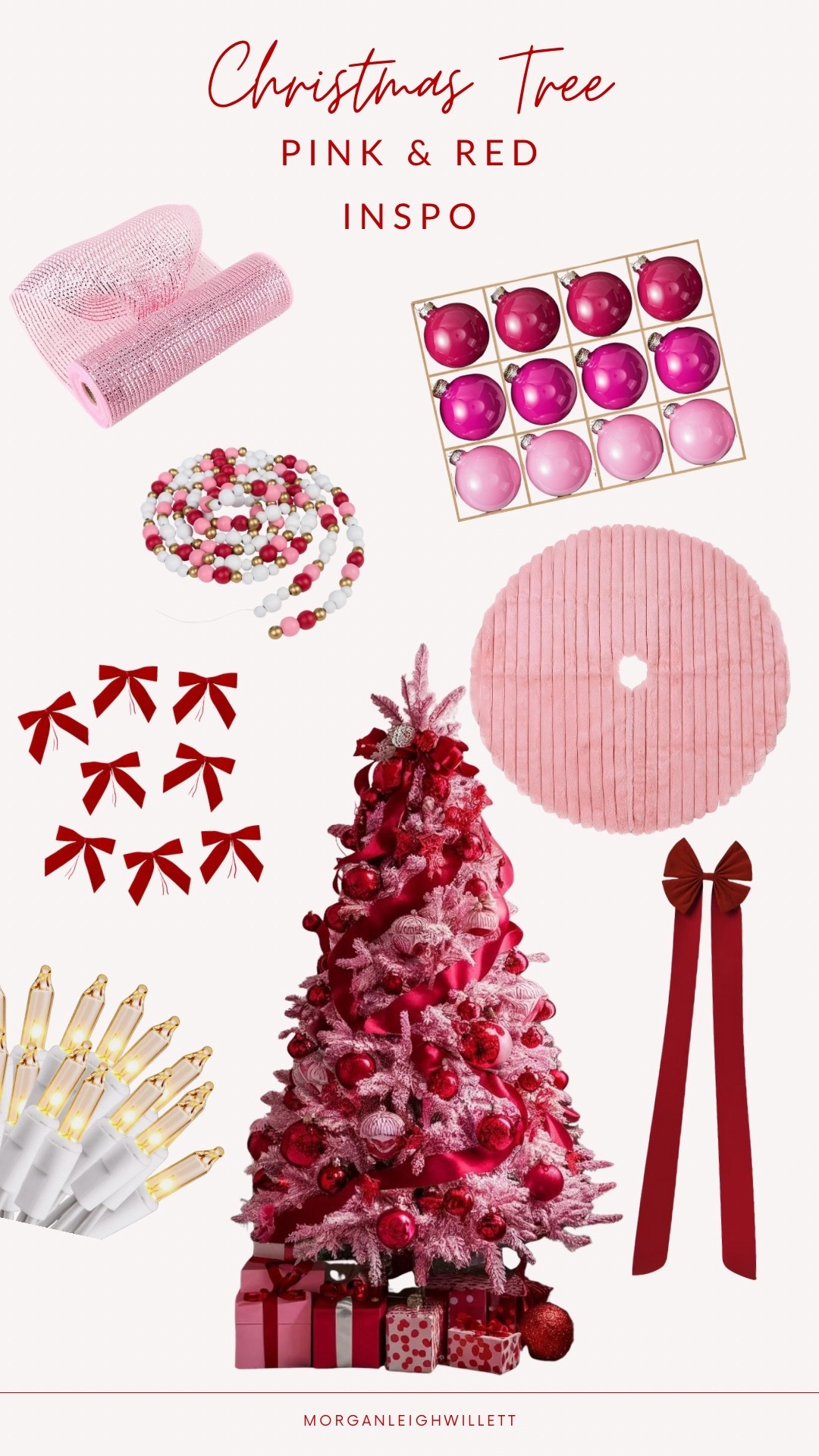 Pretty in pink (and a pop of red!) 💕❤️ This festive tree is giving all the cozy, candy-cane glam vibes

#LTKHoliday #LTKHome #LTKSeasonal