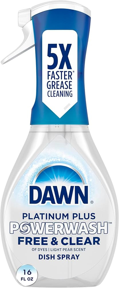 Dawn Powerwash Free & Clear Light Pear Dish Spray, Dish Soap Starter Kit, 16 Fl Oz | Amazon (US)