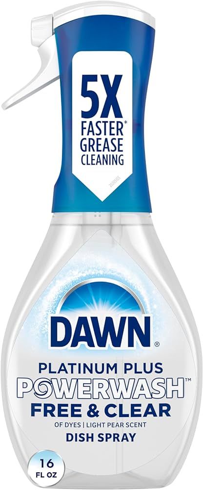 Dawn Powerwash Free & Clear Light Pear Dish Spray, Dish Soap Starter Kit, 16 Fl Oz | Amazon (US)