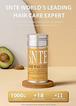 Samnyte Hair Wax Stick, Wax Stick for Hair Slick Stick, Hair Wax Stick for Women Kids, Hair Gel S... | Amazon (US)