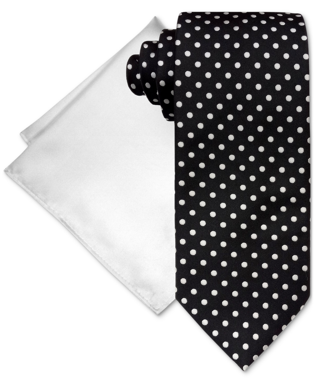 Steve Harvey Men's Satin Dot Tie & Pocket Square Set | Macys (US)