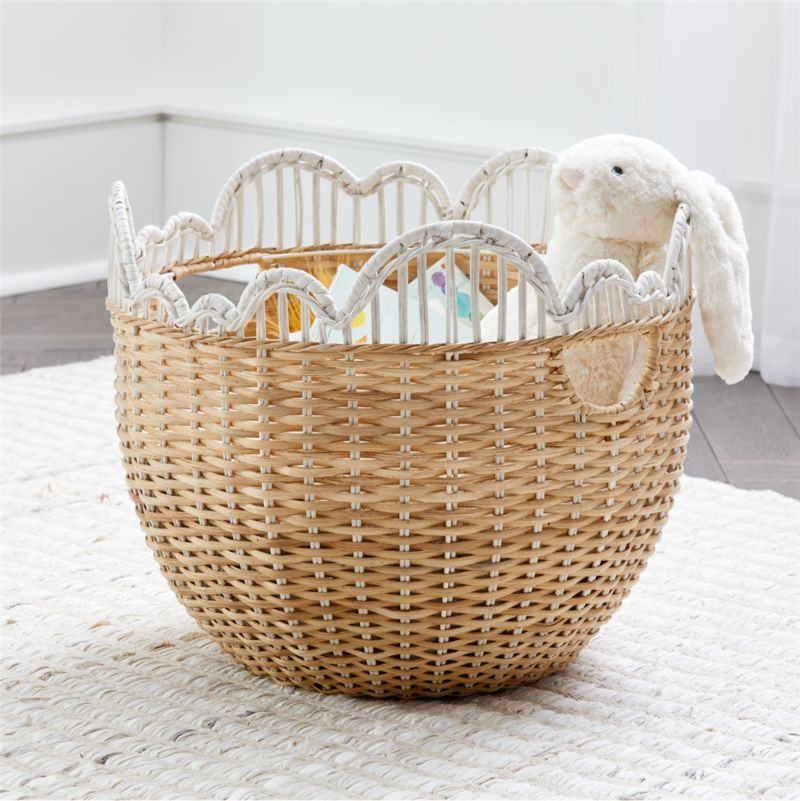 Cloud Floor Basket + Reviews | Crate and Barrel | Crate & Barrel