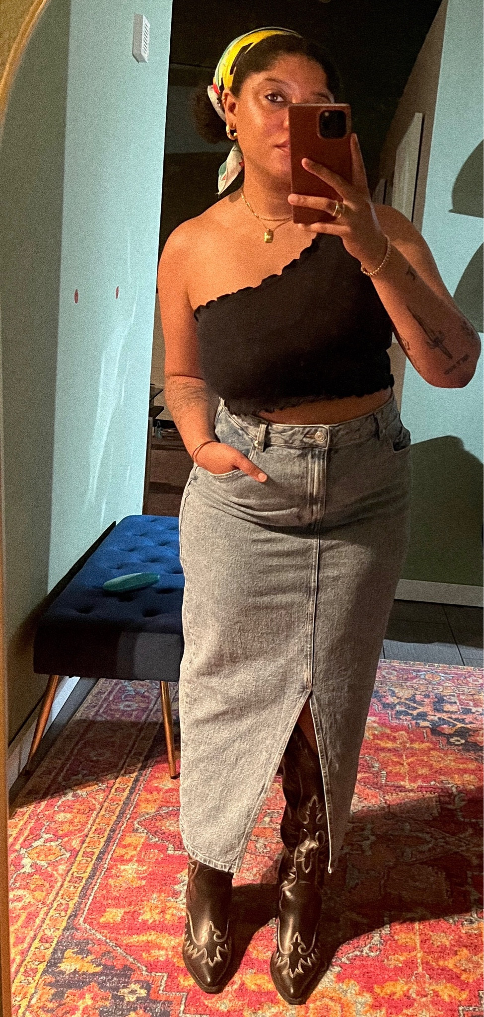 Today I met up with a good friend from Austin! We went to eat at Tonight and Tomorrow in Houston. It's a cozy restaurant inside of an old oil exec's mansion. Food was so good! Decided to pull out the long skirt for this one.

#LTKcurves #LTKstyletip #LTKsalealert