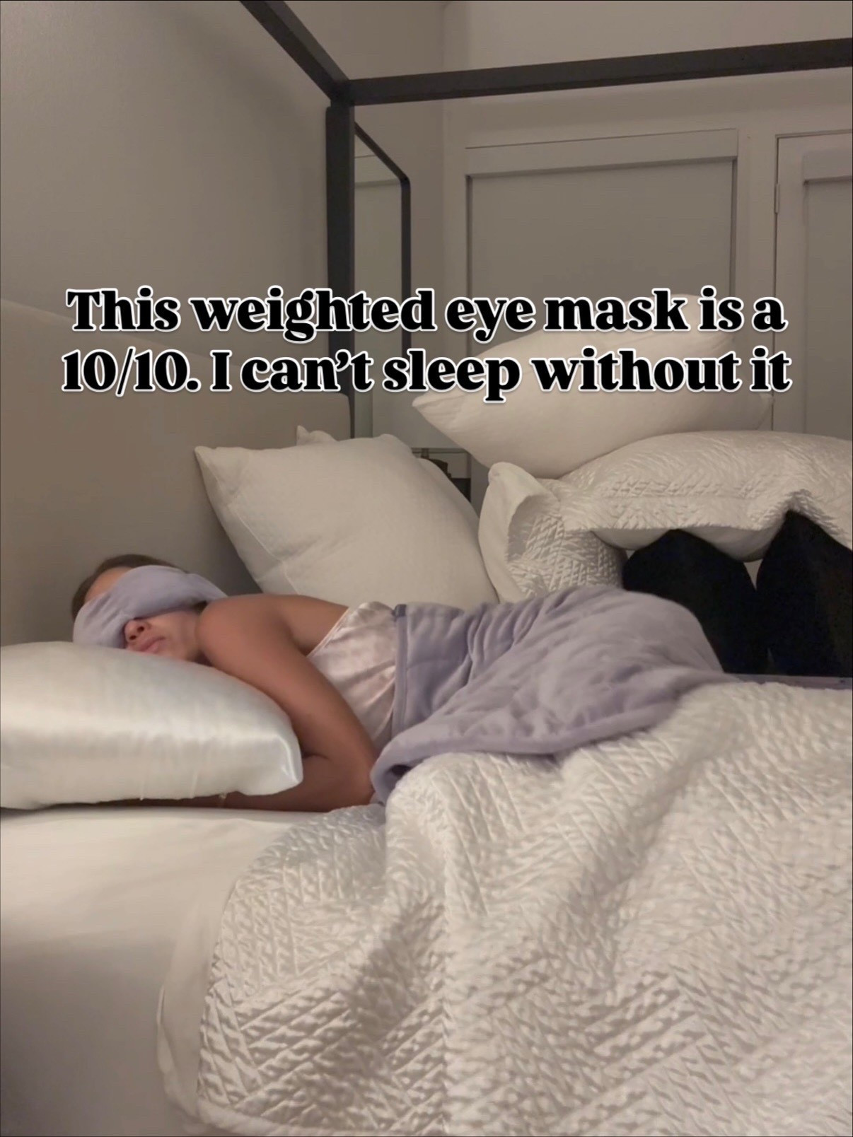 Can’t live without this weighted eye mask and blanket game changer for sleep 

#LTKmorningroutine #LTKselfcare #LTKdayinmylife