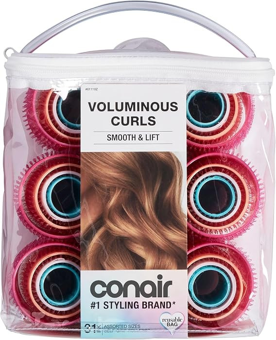 Rollers for heatless curls overnight or during the day, for wet or dry hair on all lengths, zippe... | Amazon (US)