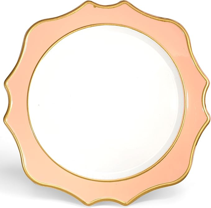 " OCCASIONS " 10 Pieces Round 13'' Round Acrylic Plastic Wedding Chargers, Dinner Party Decoratio... | Amazon (US)