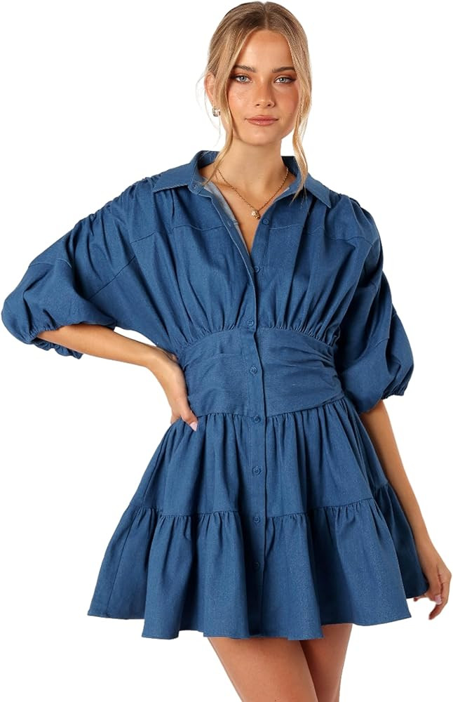 Petal & Pup Women's Francis Long Sleeve Mini Dress | Amazon (US)