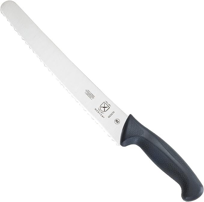 Mercer Culinary M23210 Millennia Black Handle, 10-Inch Wide Wavy Edge, Bread Knife | Amazon (US)