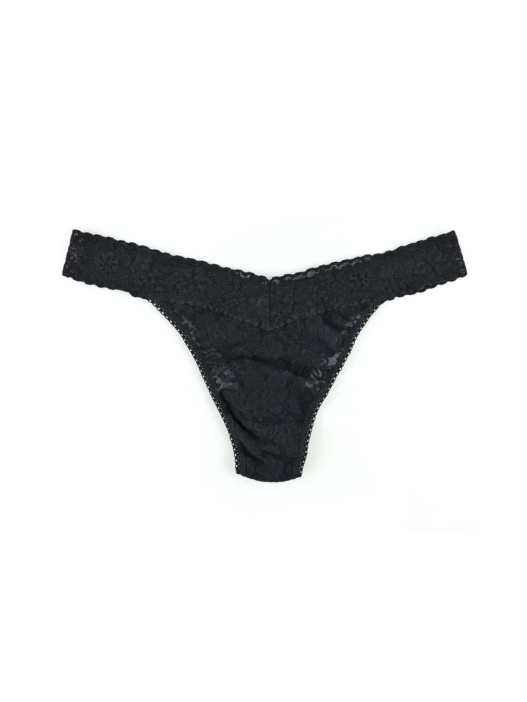 Daily Lace™ Original Rise Thong Black Sale | Hanky Panky