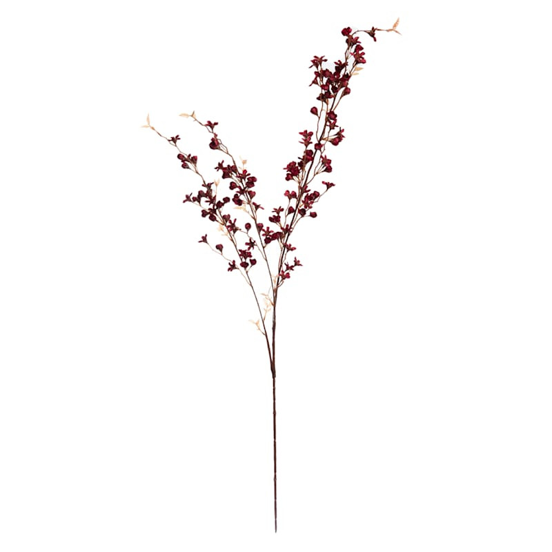 Red Wax Flower Floral Spray, 38" | At Home