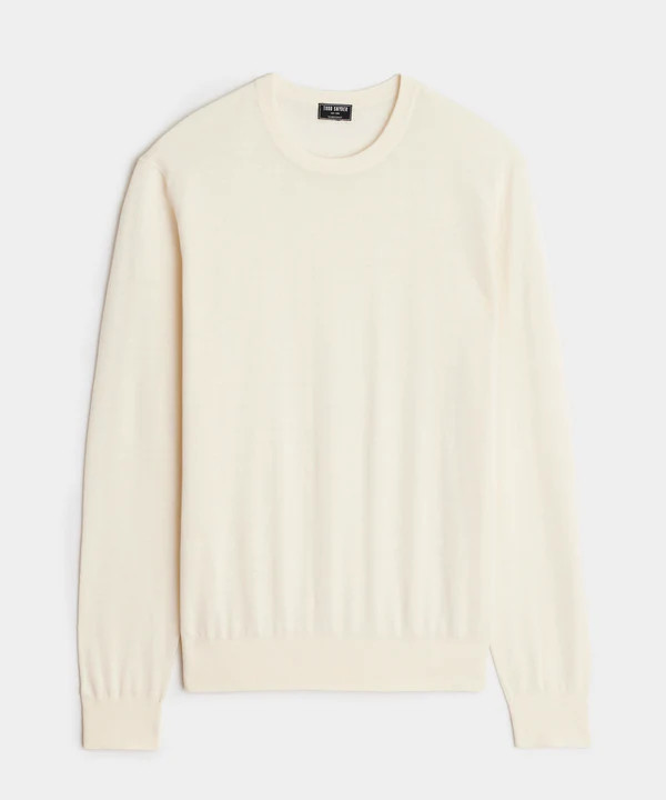 Silk-Cashmere Crewneck Sweater | Todd Snyder
