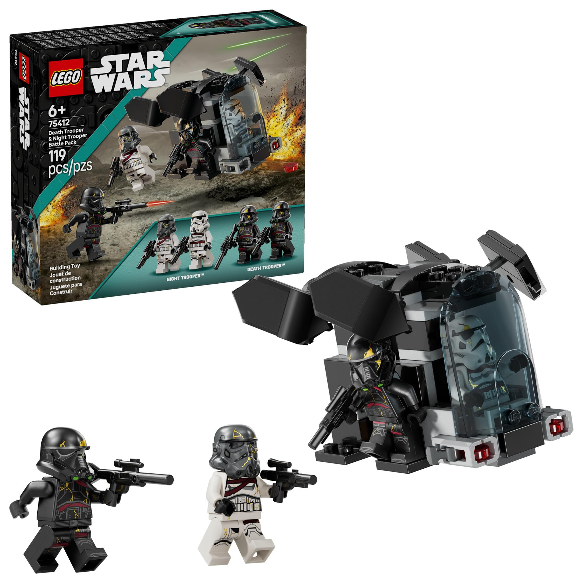 LEGO Star Wars Death Trooper & Night Trooper Battle Pack Kids Toy - Building Set for Pretend Play... | Amazon (US)