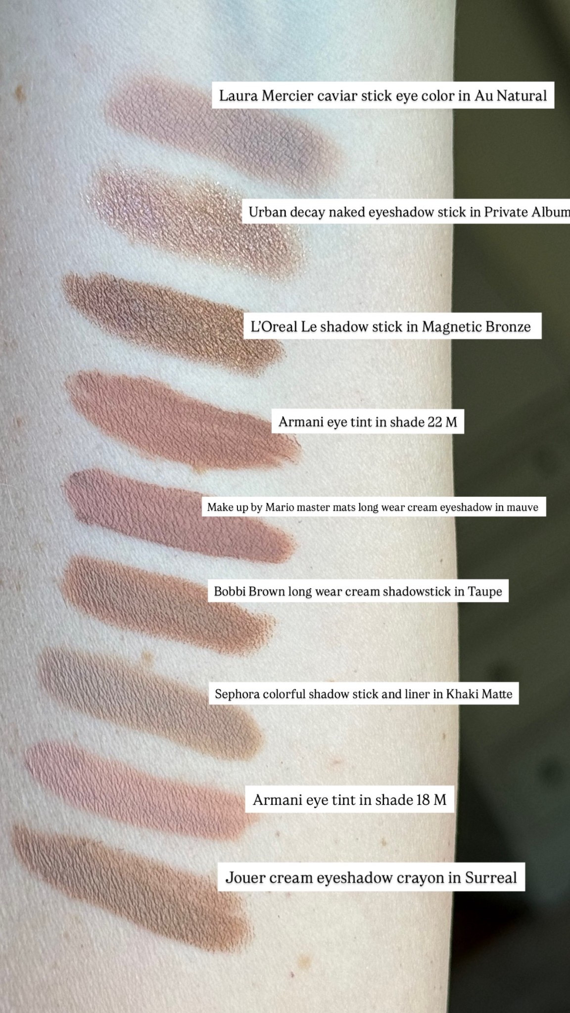 Top 9 cream eyeshadow shades! 