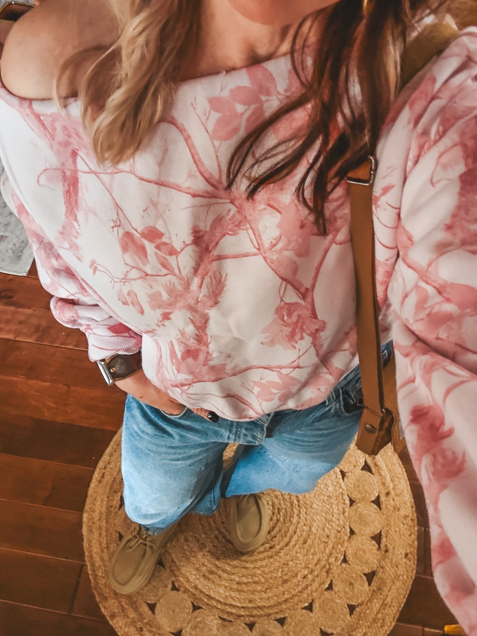 The cutest off shoulder sweatshirt! Also these jeans are some of my favs! I’m definitely a barrel jeans girlie! These Clark Wallabees are so good, been wearing them a lot lately! 👏🏼🥰
Sweatshirt - M
Jeans - size down one 
Clark’s - true to size 

#LTKShoeCrush #LTKStyleTip #LTKOver40