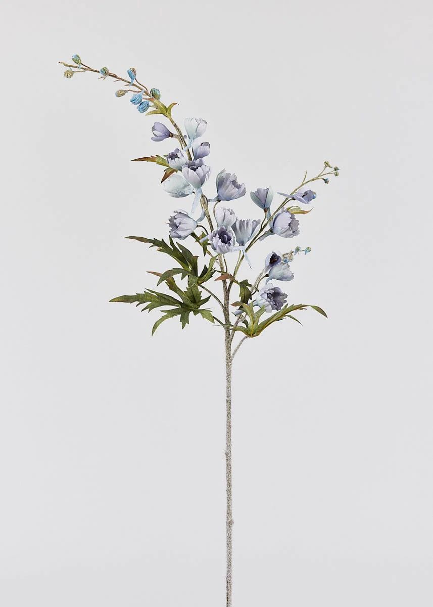 Tall Dusty Blue Delphinium Stem | Artificial Wildflowers | Afloral.com | Afloral