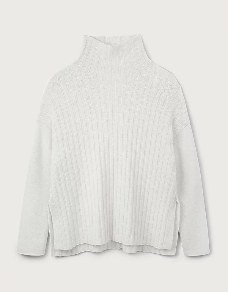 Wide-Rib Jumper With Cashmere | Jumpers & Cardigans | The  White Company | The White Company (UK)