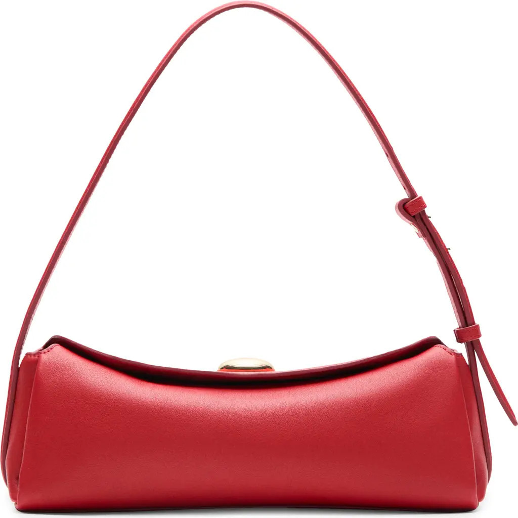 MANGO Leather Shoulder Bag in Red at Nordstrom | Nordstrom