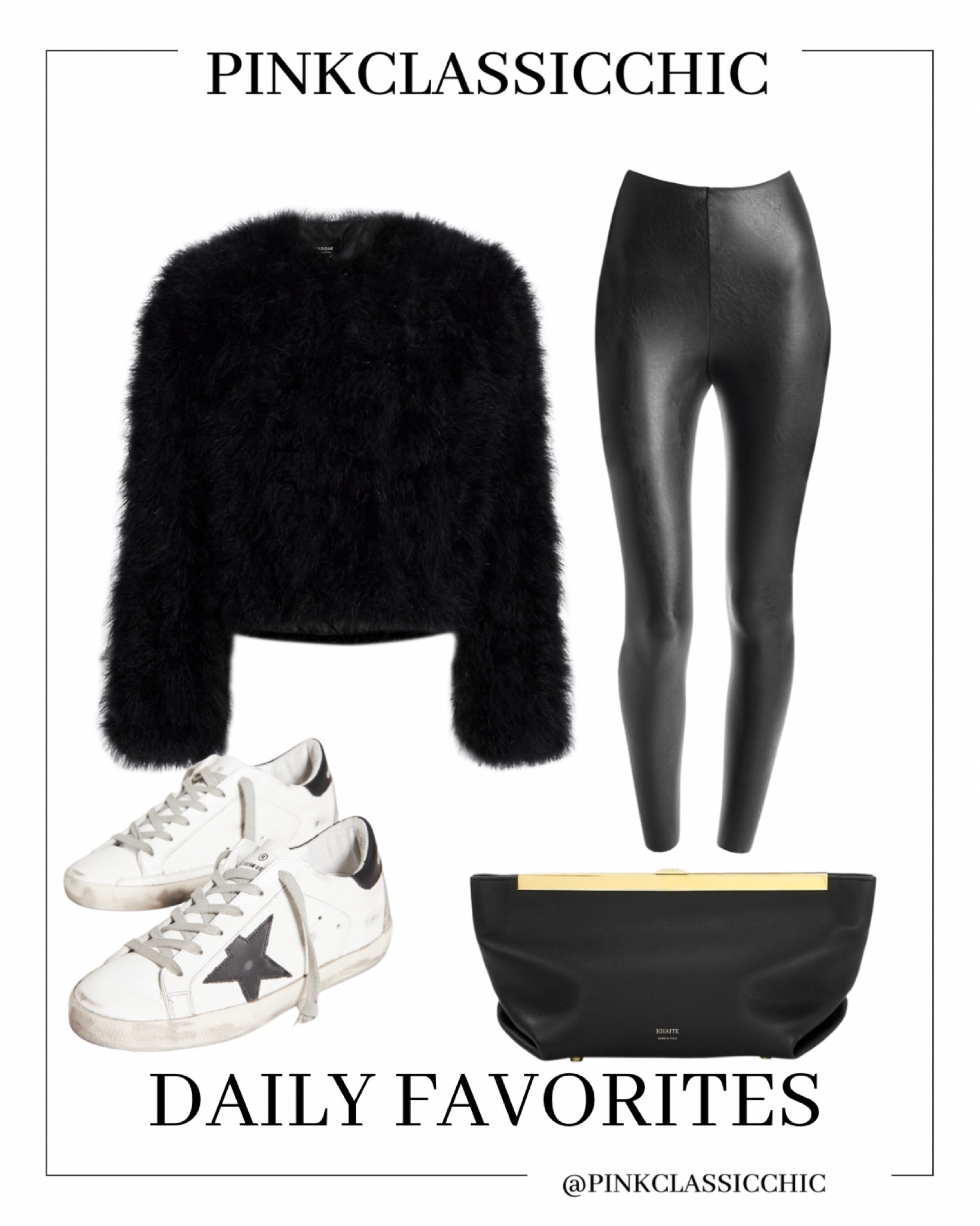 Obsessed with these golden goose, this feather jacket is on major sale also! Clutch, commando leggings  

#LTKsalealert #LTKshoecrush #LTKstyletip