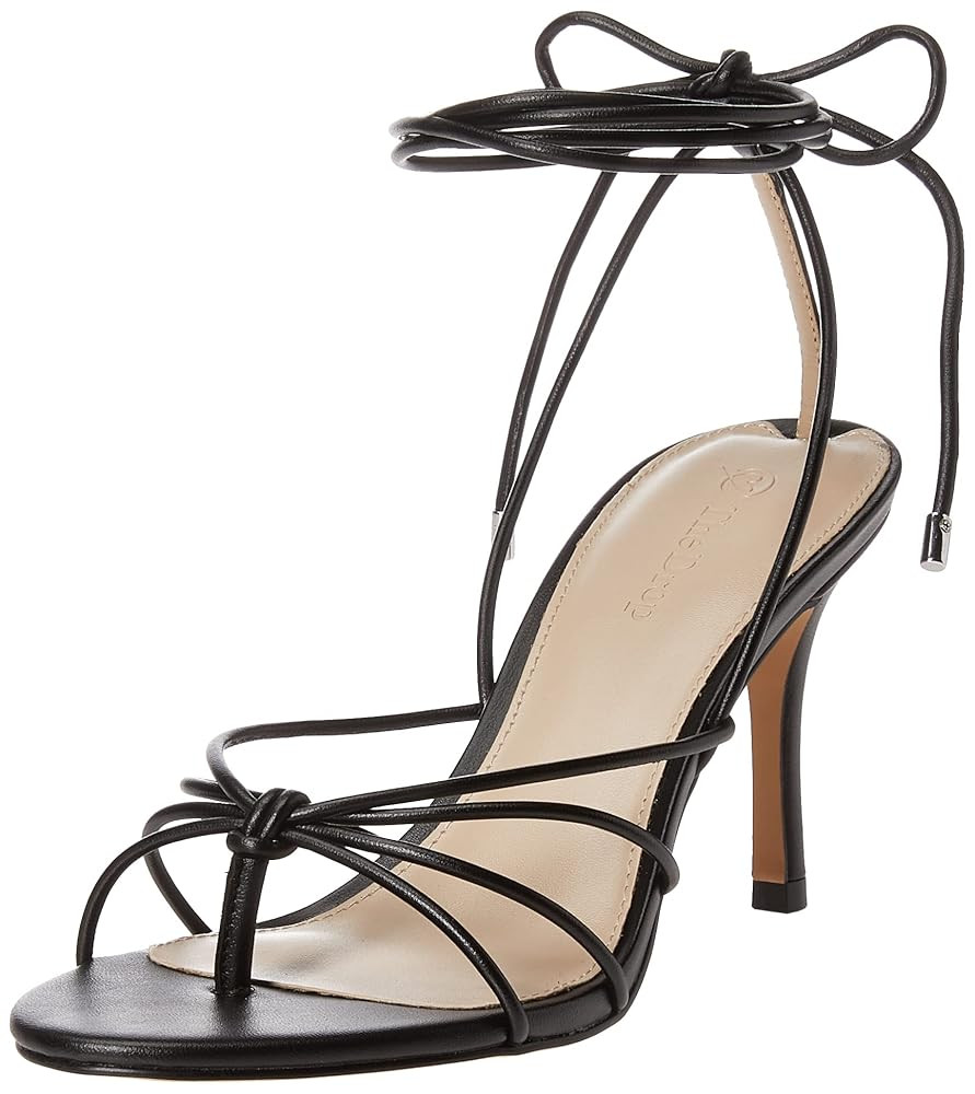 The Drop Women's Archie Lace-up Strappy Heeled Sandal Open Toe Heels | Amazon (US)