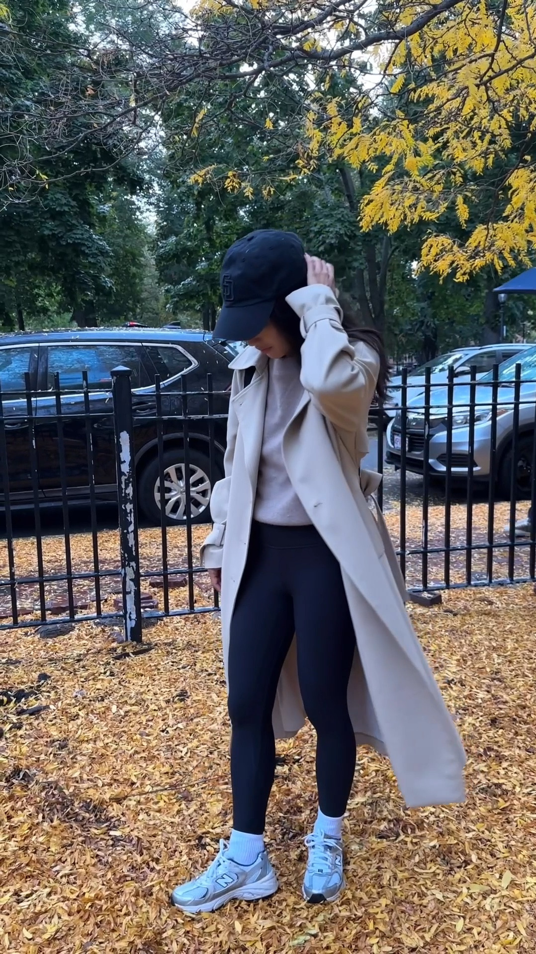 Comfy casual fall athleisure outfit, with most items on sale for Black Friday!

• 25% off New Balance 530 - unfortunately my exact color is not on sale but I linked others that are under Similar! This style never goes on sale as it’s one of their most popular. The 530 runs half size big.

I’m wearing kids 3.5 which = womens 5. These have been great for casual to the gym to travel. 

Women’s and other colors kids are 25% off for Black Friday!

• 30% off Oak and fort trench coat in beige xxs - very loose fit (runs big, hits past midi length on me (5ft)). Despite being big, I wear this all the time. The material has a nice weight and drapes well, and the style is perfectly effortless. 

• Quince Mongolian shrunken cashmere sweatshirt  xs, this has a slightly more shrunken and petite friendly fit than their regular $50 cashmere pullover. Soft and warm while being lightweight for layering 

• Abercrombie YPB leggings xs short (I sized up) , also love zella 7/8 length with pockets! Here are my two favorite go to leggings that are petite friendly 

Use AFJEAN for an additional discount at Abercrombie.

• 47 brand baseball cap 

• Hanes girls ankle socks 

Black Friday sale finds, holiday outfits, petite friendly fall/winter outfits 

#LTKShoeCrush #LTKFitness #LTKCyberWeek