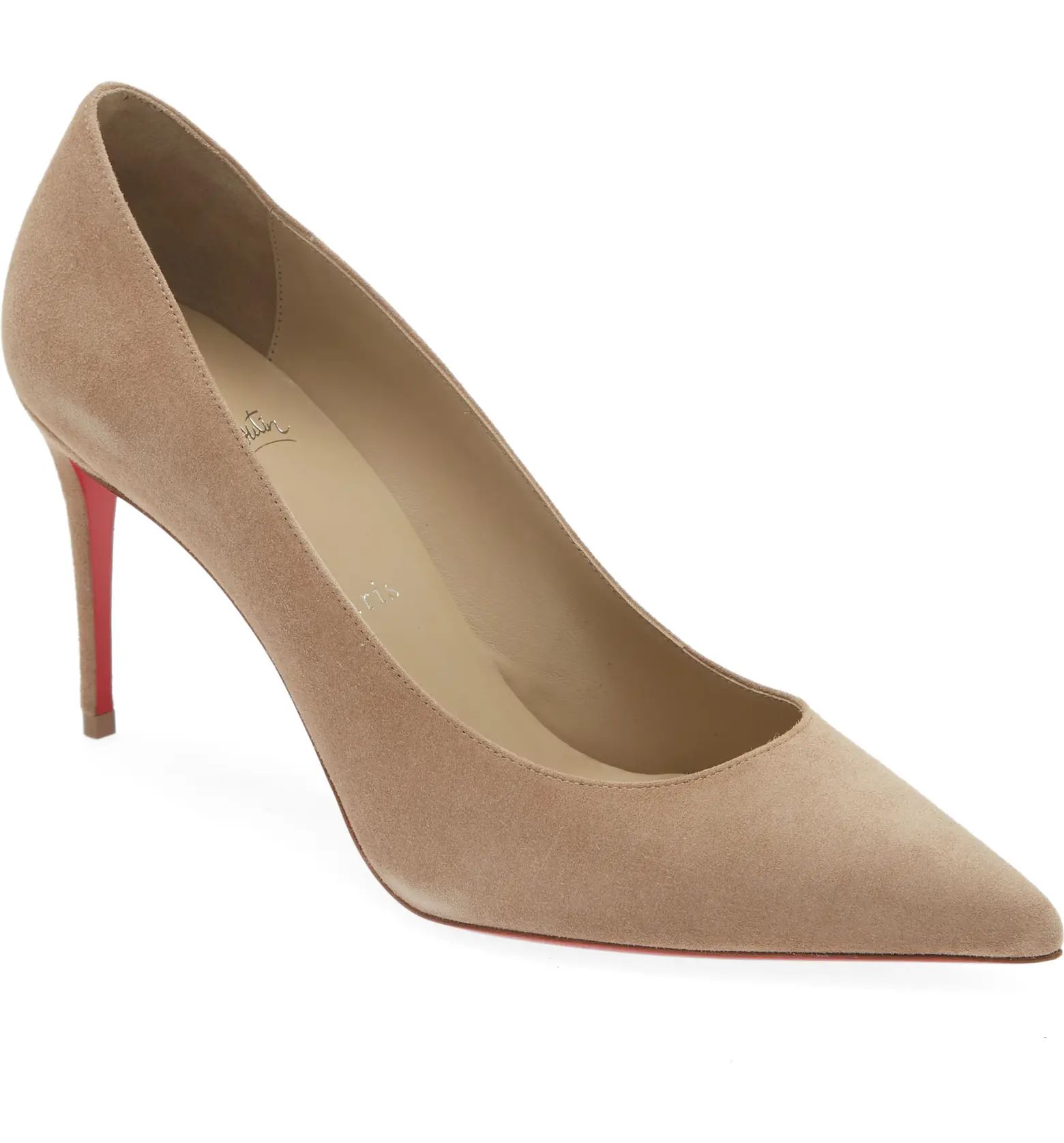 Christian Louboutin Kate Suede Pointed Toe Pump (Women) | Nordstrom | Nordstrom