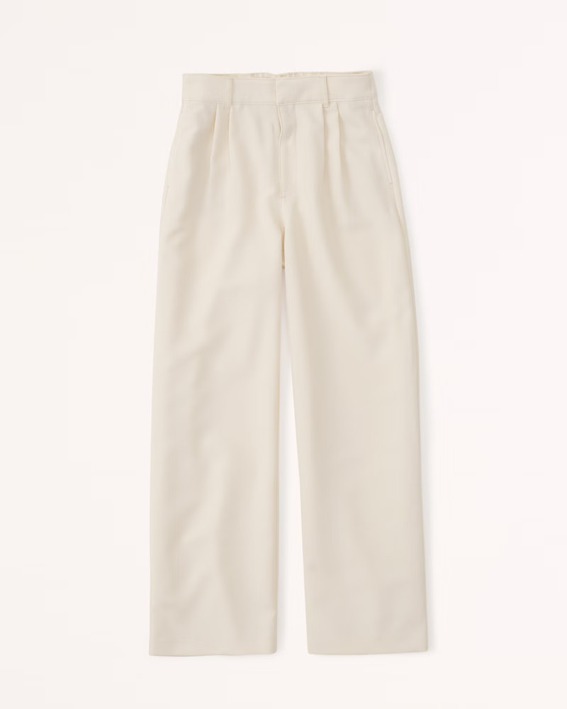 Tailored Wide Leg Pants | Abercrombie & Fitch (US)
