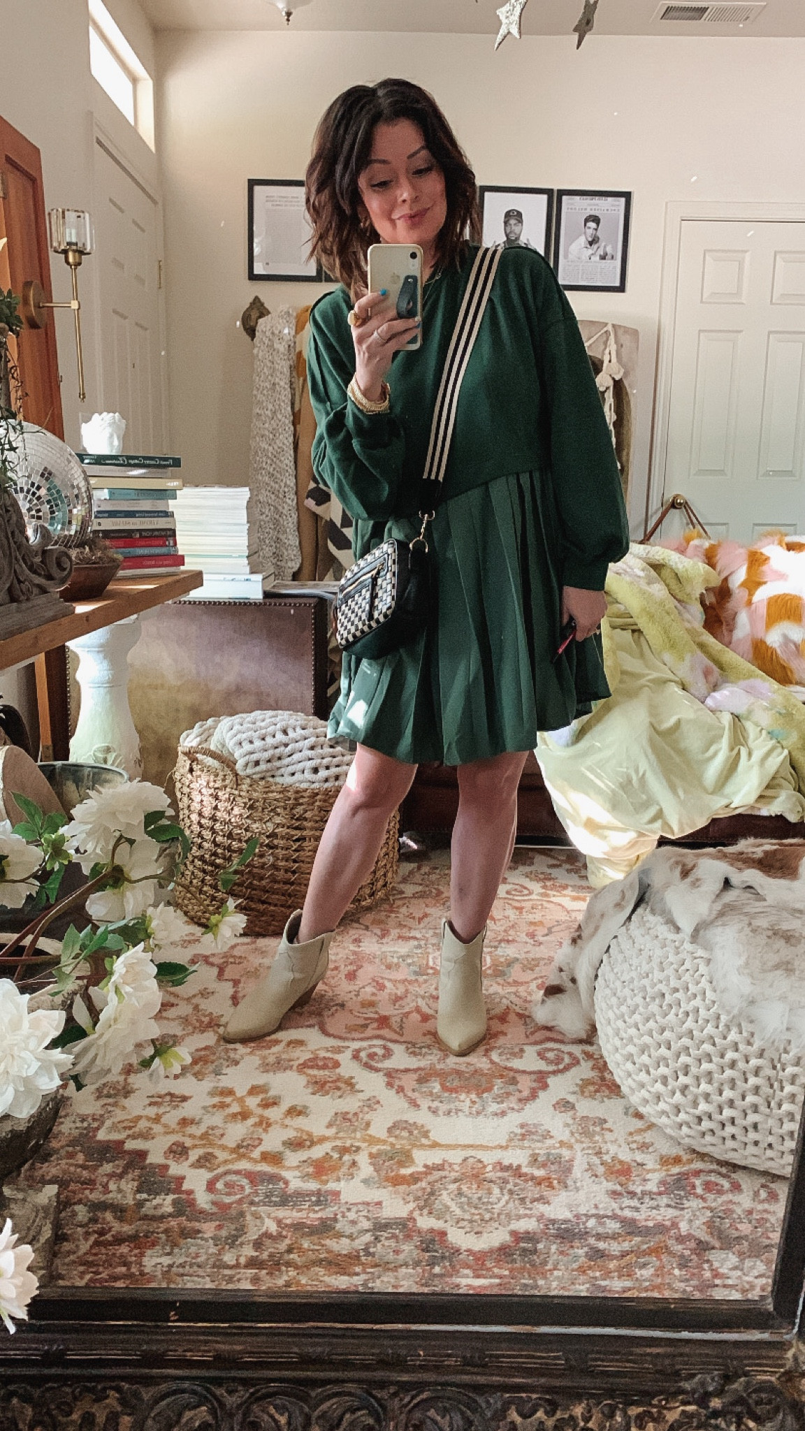 Size medium in the dress
Spring dress
Spring outfit
Summer dress
Summer outfit
Boots

#LTKstyletip #LTKsalealert #LTKbump