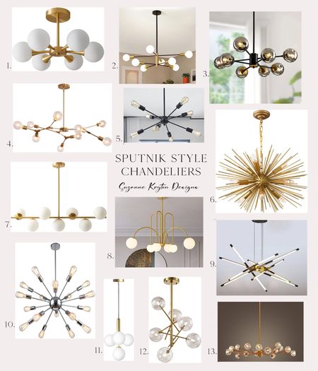 Modern chandelier options! #sputnik #lightingguide #roundup #chandeliers #amazonfinds #amazon

#LTKsalealert #LTKhome #LTKU