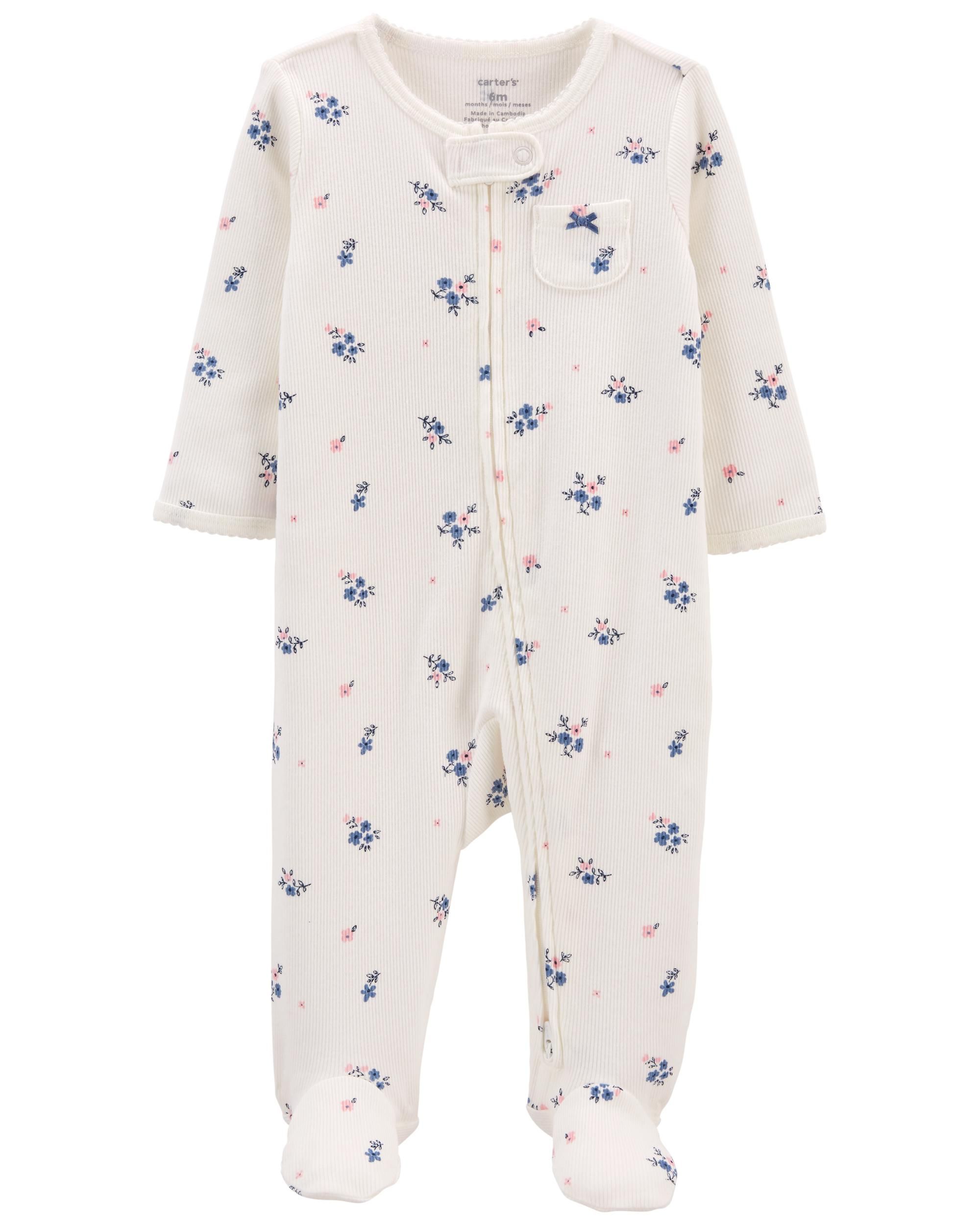 Floral 2-Way Zip Cotton Sleep & Play | Carter's