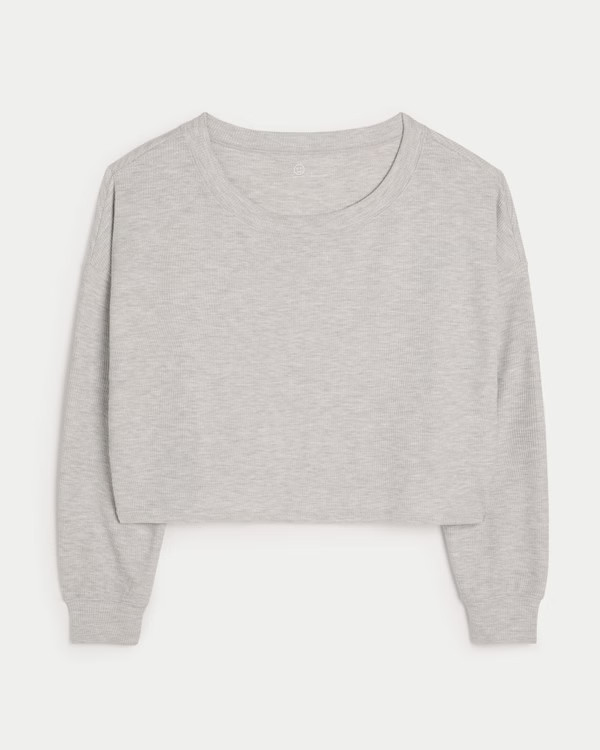 Women's Gilly Hicks Waffle Off-the-Shoulder Top | Women's Sleepwear & Loungewear | HollisterCo.co... | Hollister (US)