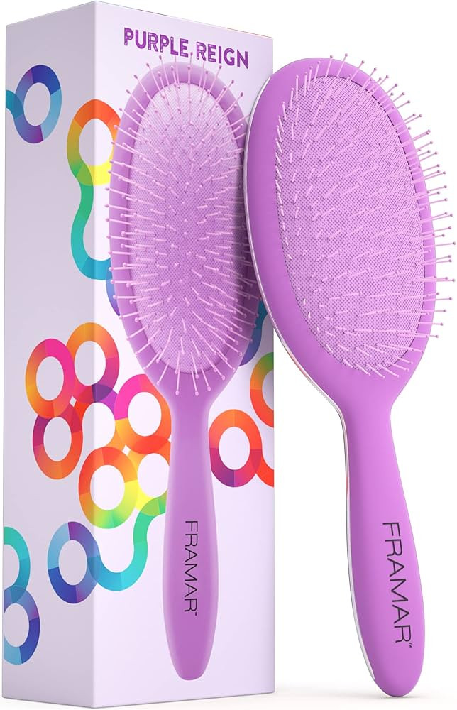 Framar Detangling Brush for Thick Hair – Detangle Brush for Thick Hair, Kids Hair Brush for Cur... | Amazon (US)