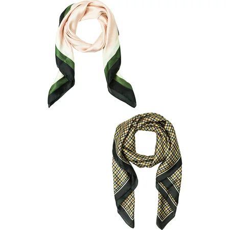 Time and Tru Women's Square Scarf 2-pack | Walmart (US)