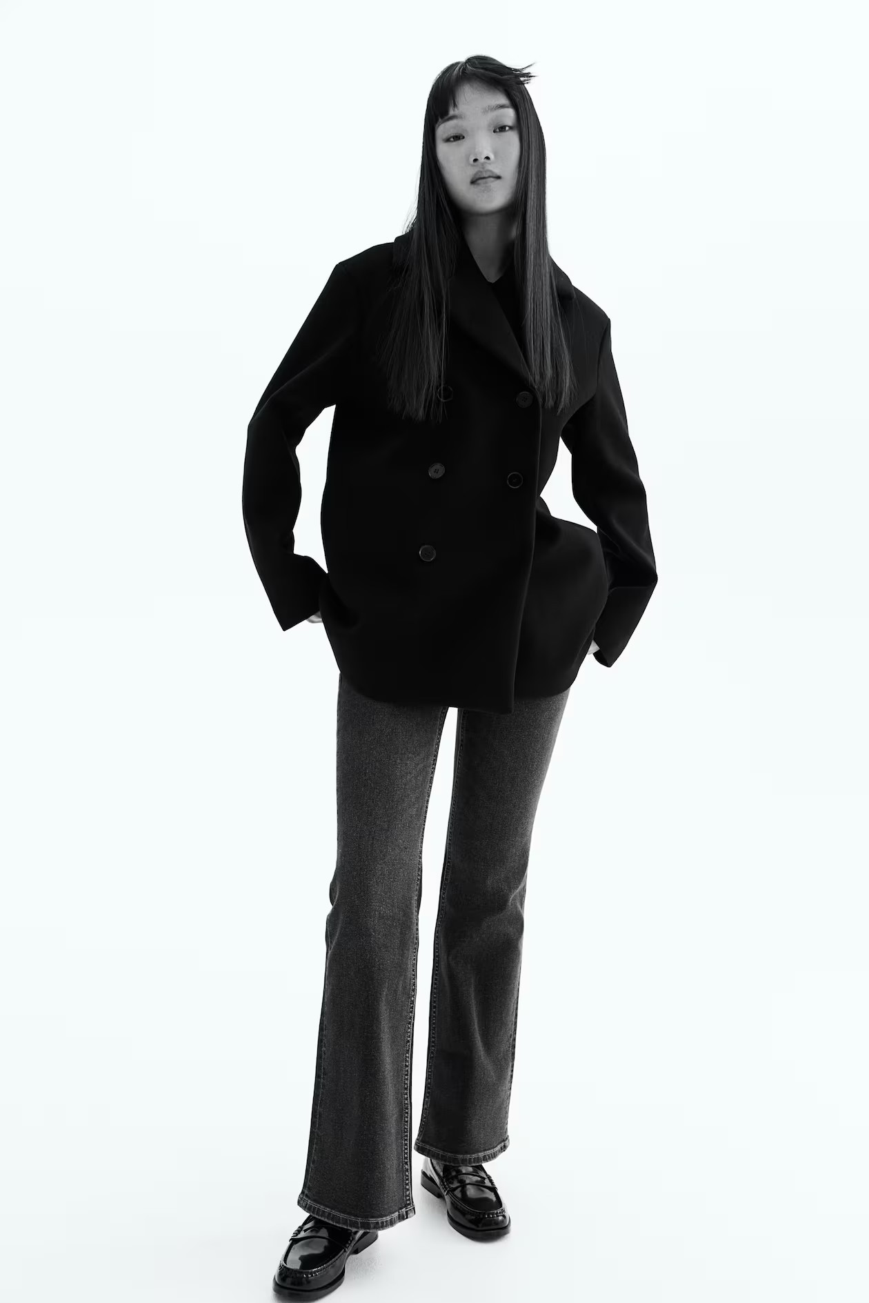 Double Breasted Felted Coat | H&M (AU)