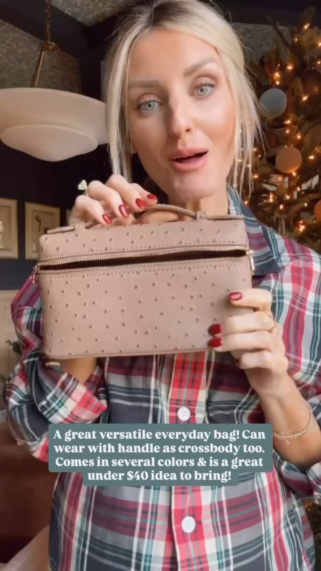 I love this small clutch from Amazon! I got it last year in a light blue and ended up using it so much that I wanted another color! This is a great bag that will work for stadiums too because it’s small enough!


Loverly Grey, Amazon, stadium bag, game day bag, clutch, brown purse 

#LTKFindsUnder50