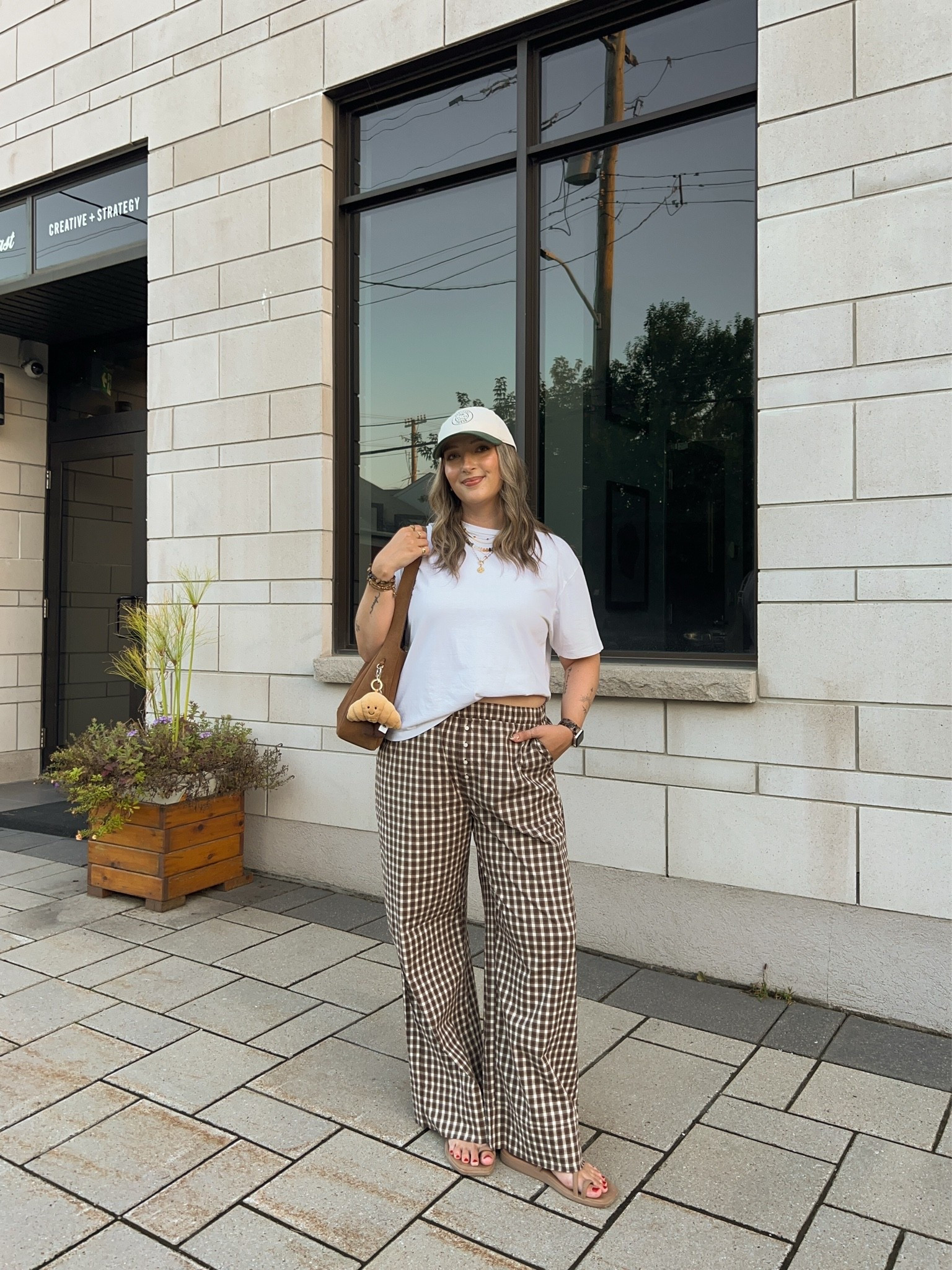 Simple early fall outfit from Abercrombie! Wearing M in the gingham pants. Linked this year’s version of my white tee. Crocs toe loop sandals are super comfy, I’m a 9.5-10 and wear a 10. Canadian crocs link under “similar products”

#LTKfall #LTKsale #LTKmidsize