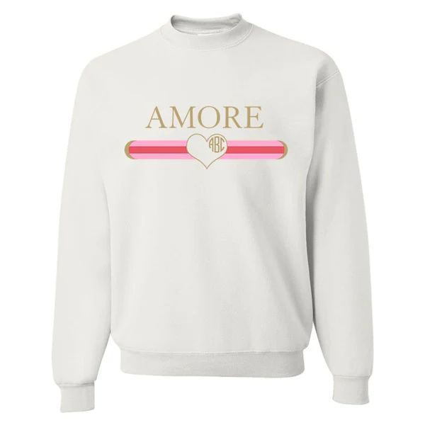 Monogrammed 'Amore' Crewneck Sweatshirt | United Monograms