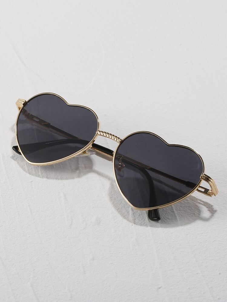 Heart Frame Fashion Glasses | SHEIN