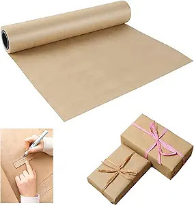 Shinok Brown Kraft Paper Roll - 15" x 33'(400 ") Brown Wrapping Paper for Packing Moving Small Cr... | Amazon (US)