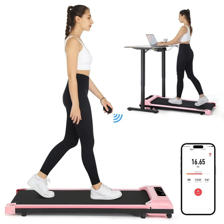 Walking Pad Treadmill with Remote Control,Under Desk Treadmill for Home&Office, Speed Range 0.6~4... | Walmart (US)